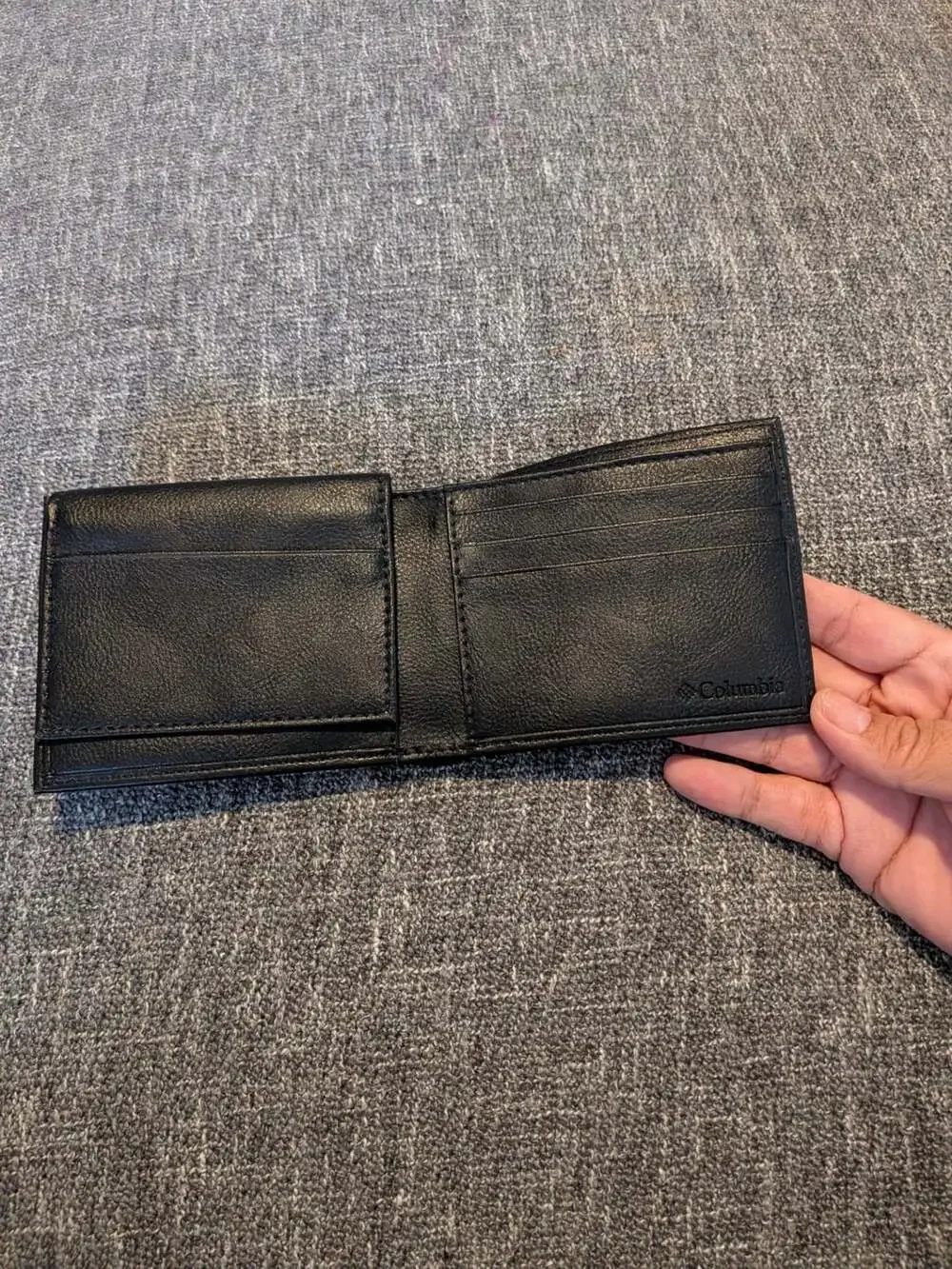 Columbia Slimfold Wallet Black Leather